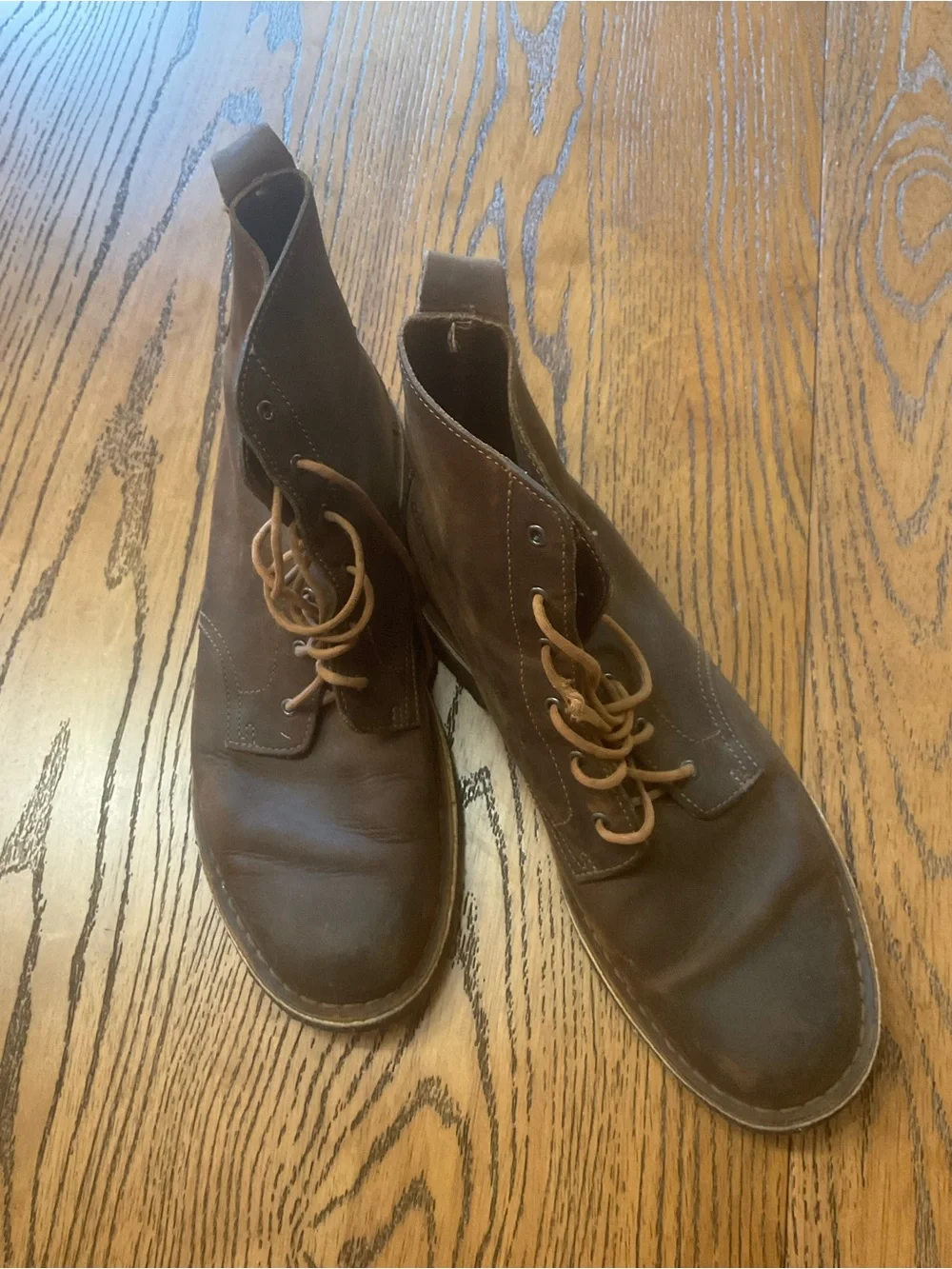 Clarks- Desert Mali Boot Men's Dark Brown Leather Chukka Lace-Up Boots. Sz 9